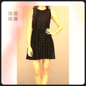 French Connection Shimmery polka dotted dress